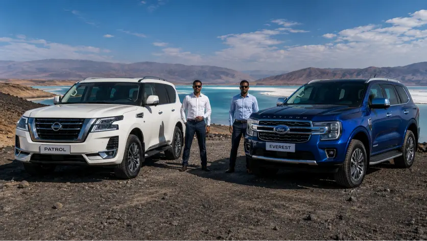 Nissan Patrol vs Ford Everest à Djibouti – comparatif complet 2026 par ACRIES concessionnaire officiel