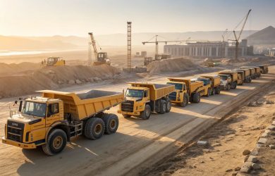 Flotte de Camions de chantier Komatsu Ammann Djibouti
